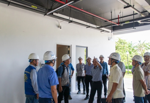 ĐOÀN KIỂM TRA SỞ XÂY DỰNG TP. HUẾ KIỂM TRA CÔNG TÁC NGHIỆM THU HOÀN THÀNH TOÀ XH1 (W1-WEST SKY)